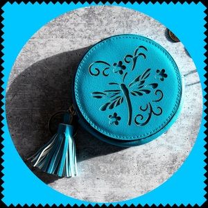 Dragonfly Bliss Coin Purse - Teal